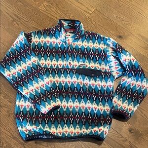 Patagonia Synchilla Snap-T Fleece Pullover Aztec Print Men’s Medium
